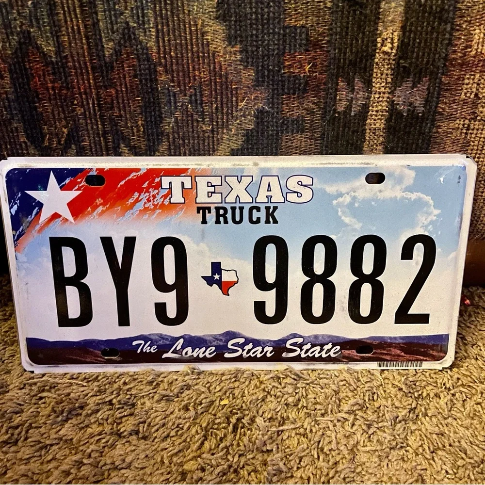 Texas Truck The Lone Star State License Plate